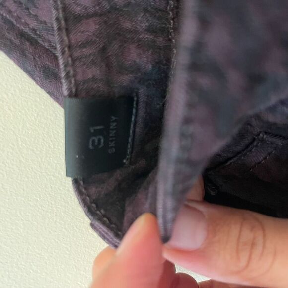 Vince skinny mulberry textured jeans size 31 large skinny jeans with print - Picture 9 of 9